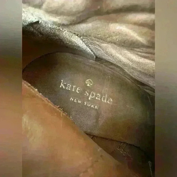 Kate Spade New York Bridgette Black Leather Heeled Ankle Booties Size 9M - Picture 14 of 14